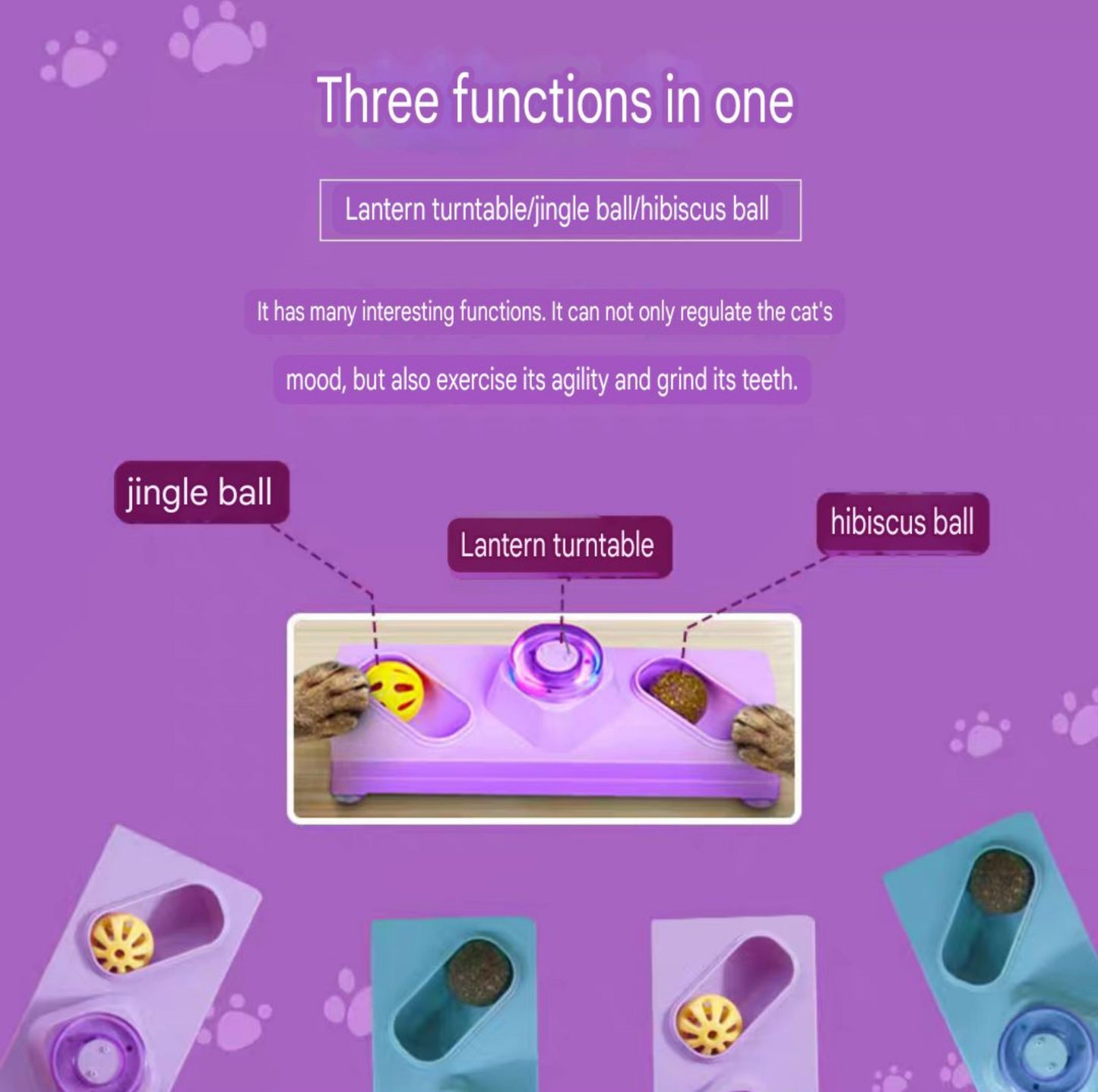 Self-Entertainment Cat Toy – Interactive Cat Play Toy For Feline Amusement