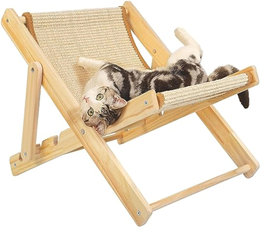 Cat Sisal Chair - Durable Rocking Cat Furniture With Natural Scratch Resistant Material
