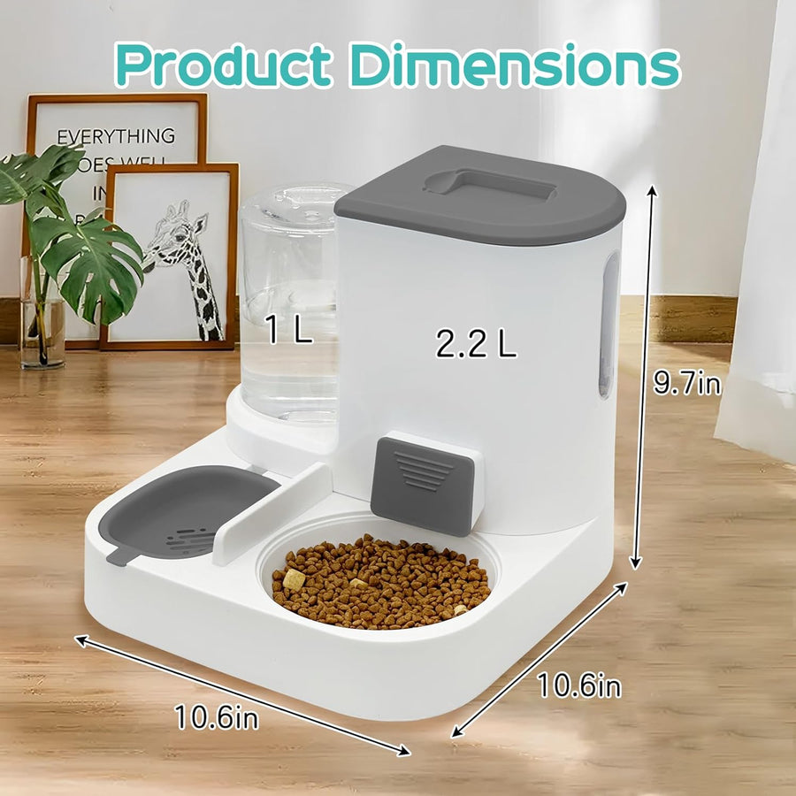Cat Feeder And Water Dispenser - Automatic Cat Feeder With Adjustable Portion Control
