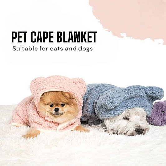 Pet Cape Blanket - Adjustable, Breathable Dog Blanket With Strap For Small Pets