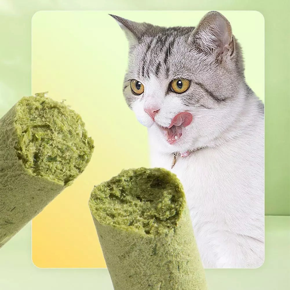 Cat Grass Sticks - Grass Teething Stick & Entertaining Cat Treat for Dietary Health