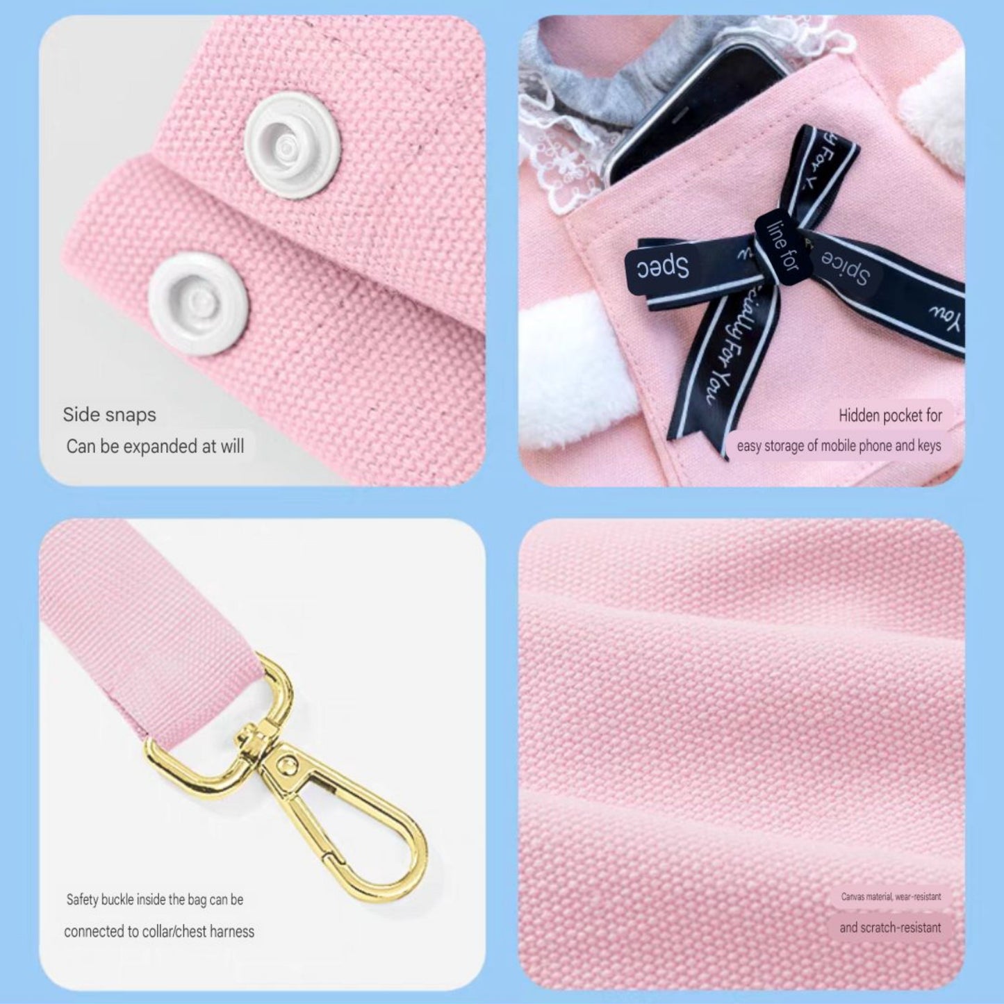 Small Pet Carrier Bag - Portable Dog Cat Travel Tote With Breathable Comfort