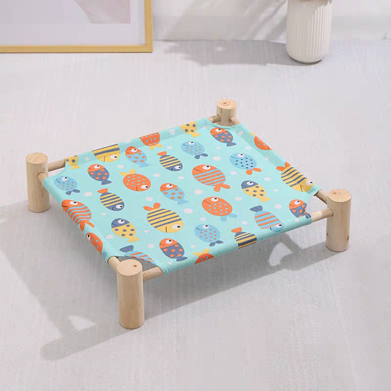 Wooden Cat Bed - Portable Cat Camp Bed | Eco Friendly Summer Pet Furniture