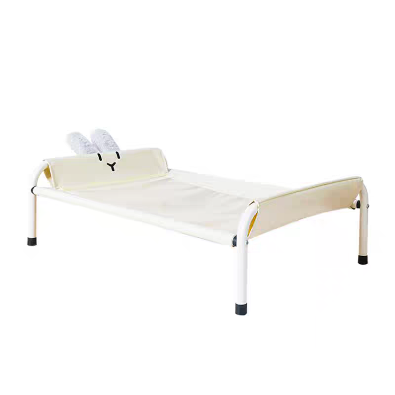 Pet Camp Bed - Breathable Raised Dog Bed With Durable Metal Frame & Rabbit Ears