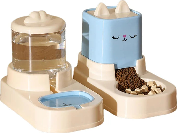 Automatic Pet Feeder - Large Capacity Food And Water Dispenser With Filter Design