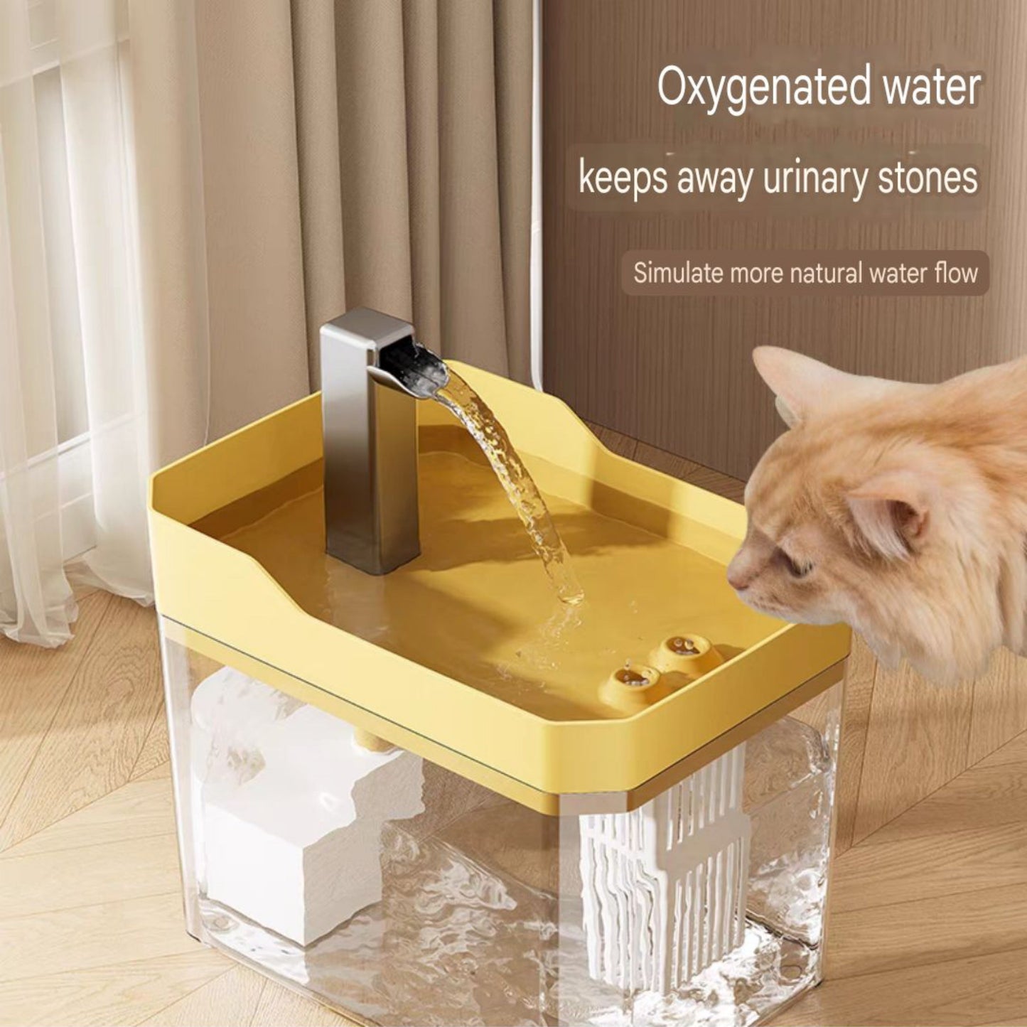 Automatic Water Dispenser - Filtered Water Fountain With Quadruple Filtration System