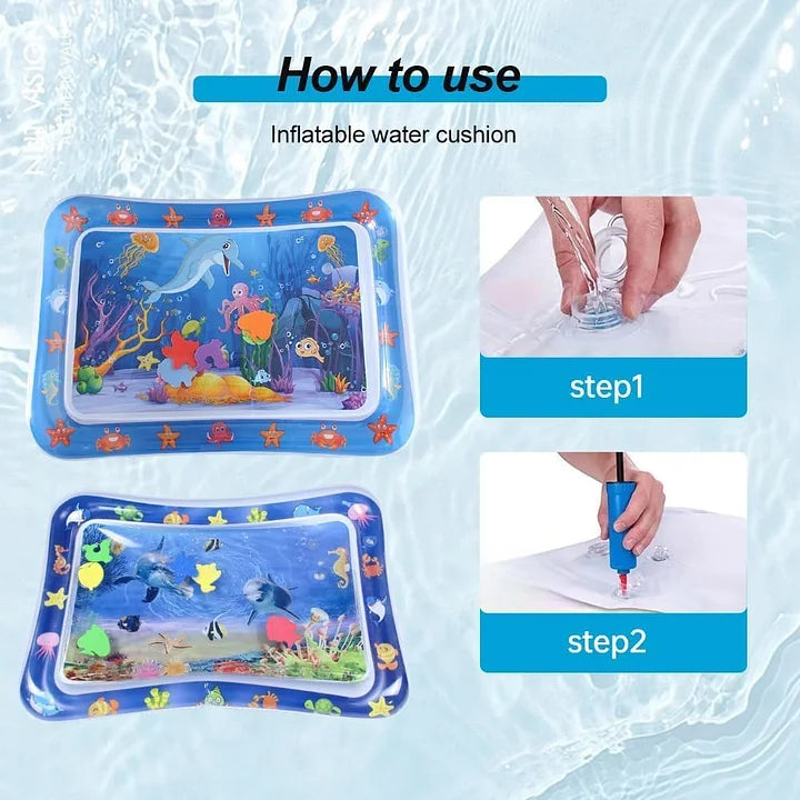 Pet Inflatable Water Mat | Scratch Resistant Cooling Pad & Interactive Toy