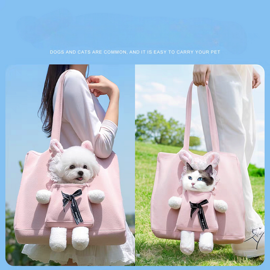 Small Pet Carrier Bag - Portable Dog Cat Travel Tote With Breathable Comfort