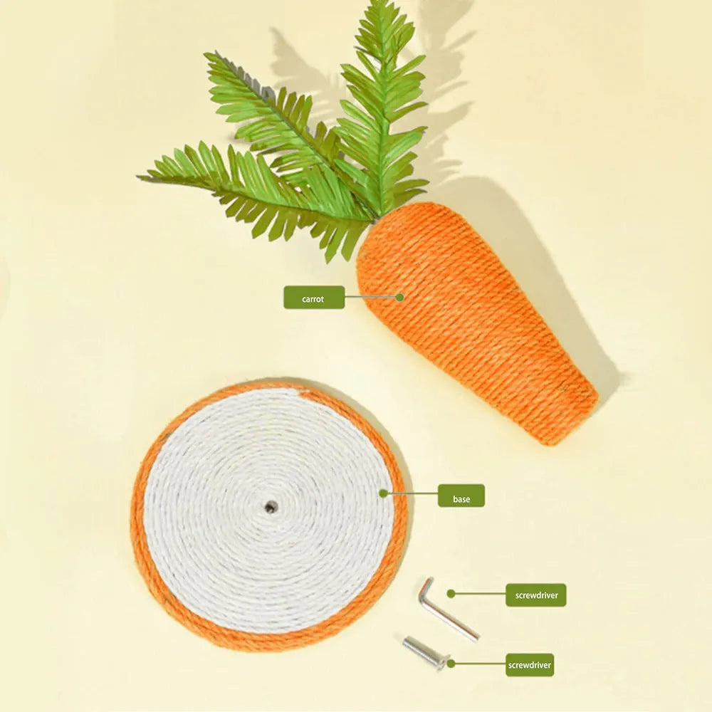 Sisal Climbing Frame - Two-Color Radish Cat Climbing Toy With Claw Stick