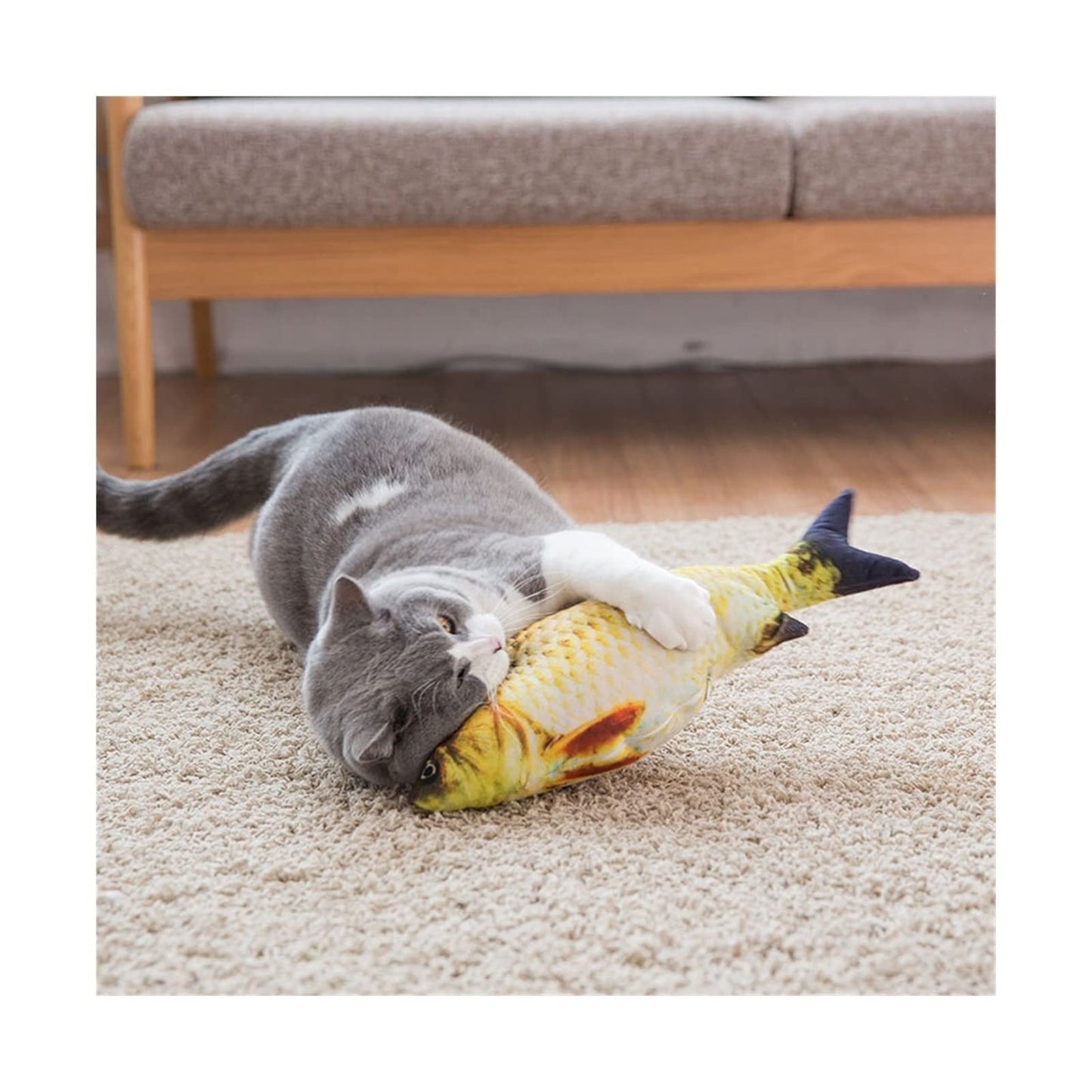 Catnip Fish Toy – Interactive Cat Exercise Toy for Healthy Play & Hunting Instinct