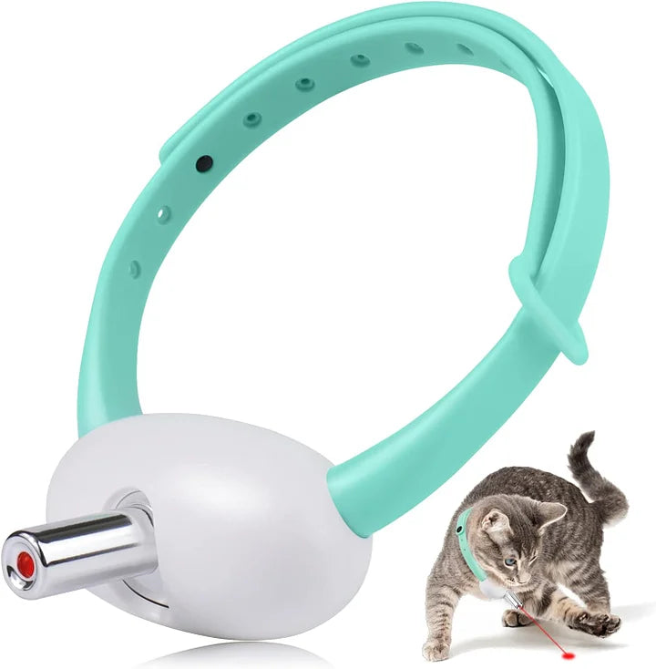 Automatic Cat Toy – USB Rechargeable LED Cat Light Collar with Adjustable Soft Light