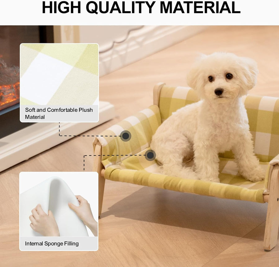 Cat Couch Bed - Soft Pet Sofa for Cats | Cozy Indoor Cat Furniture PP26