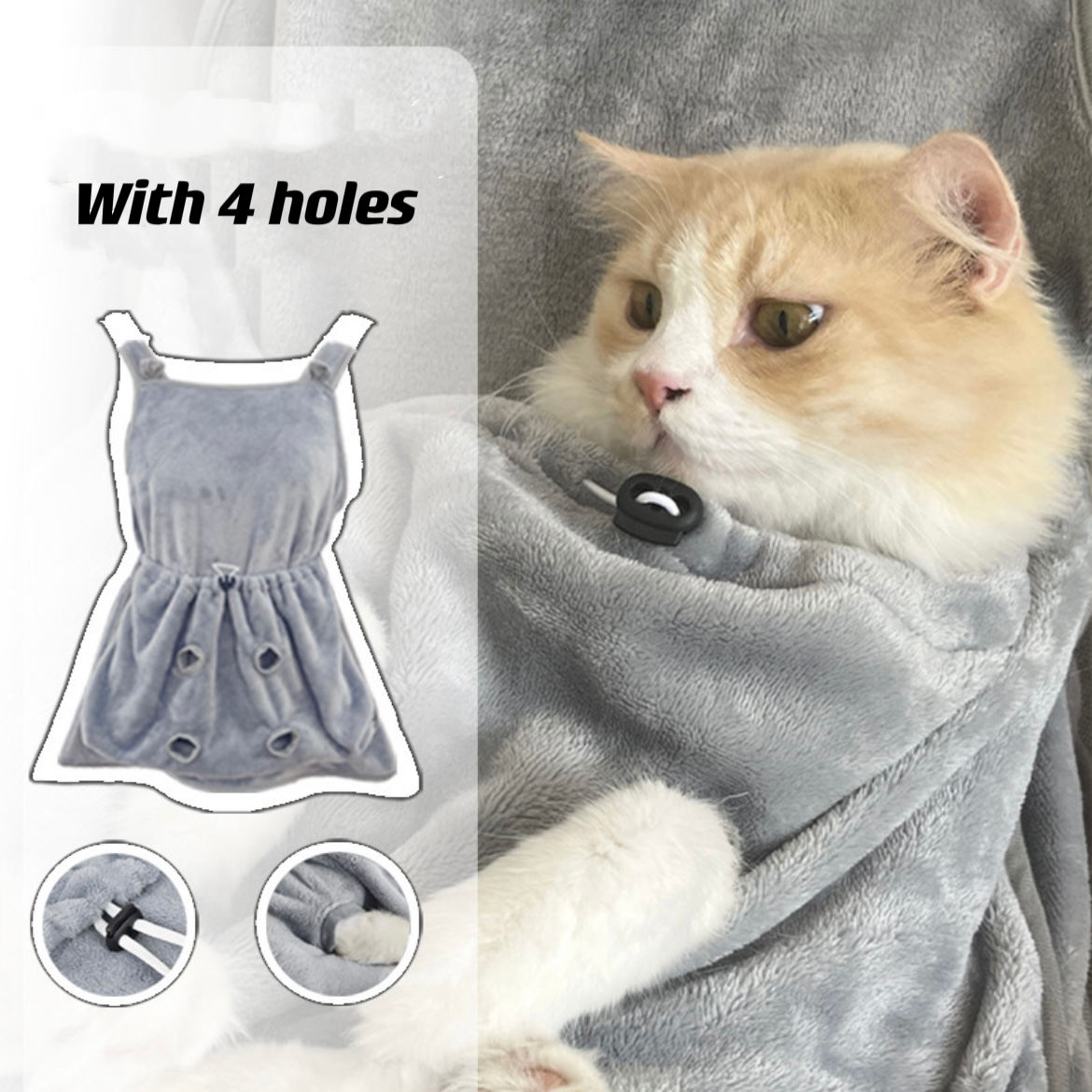 Pet Carrier Bag - Velvet Pet Apron for Small Pets Up to 15kg | Comfortable Portable Sling