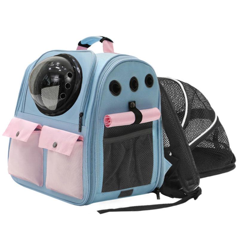 Cat Hiking Carrier - Lightweight Portable Pet Backpack With Mesh Comfort