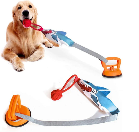 Dog Chew Toy – Durable Suction Cup Tug of War Toy for Aggressive Chewers