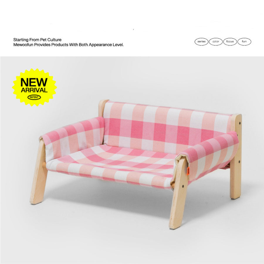 Cat Couch Bed - Soft Pet Sofa for Cats | Cozy Indoor Cat Furniture PP26