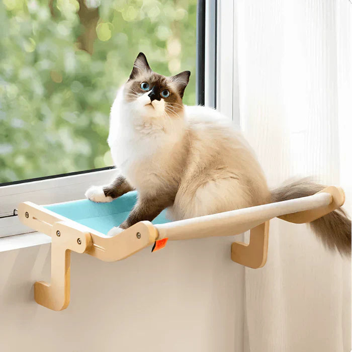 Cat Hammock - SweetPetStory Plush Indoor Elevated Cat Bed | Supports 40 Lbs