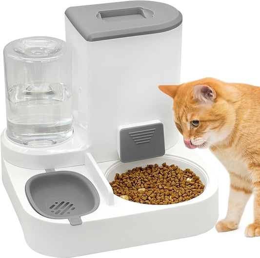Cat Feeder And Water Dispenser - Automatic Cat Feeder With Adjustable Portion Control