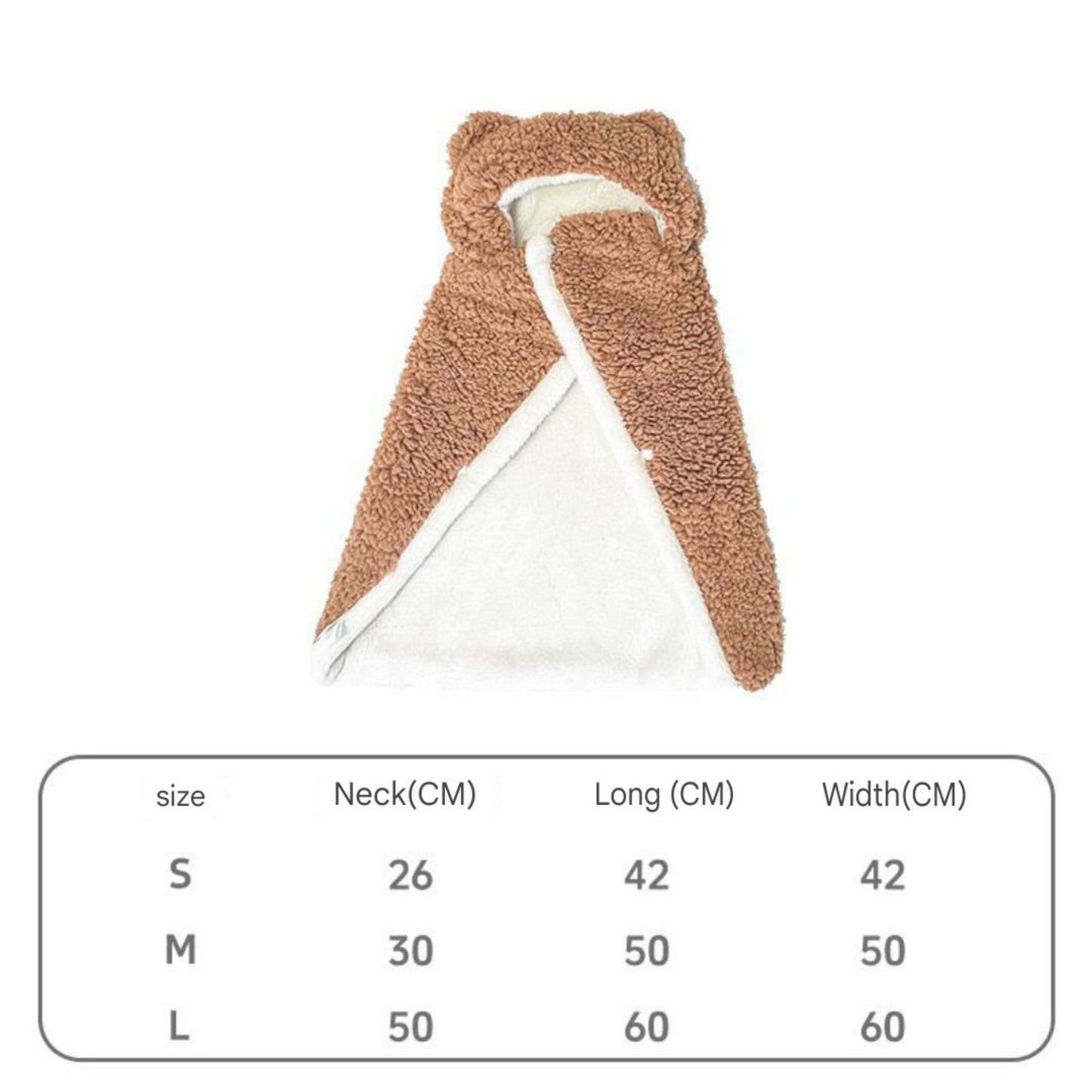 Pet Cape Blanket - Adjustable, Breathable Dog Blanket With Strap For Small Pets