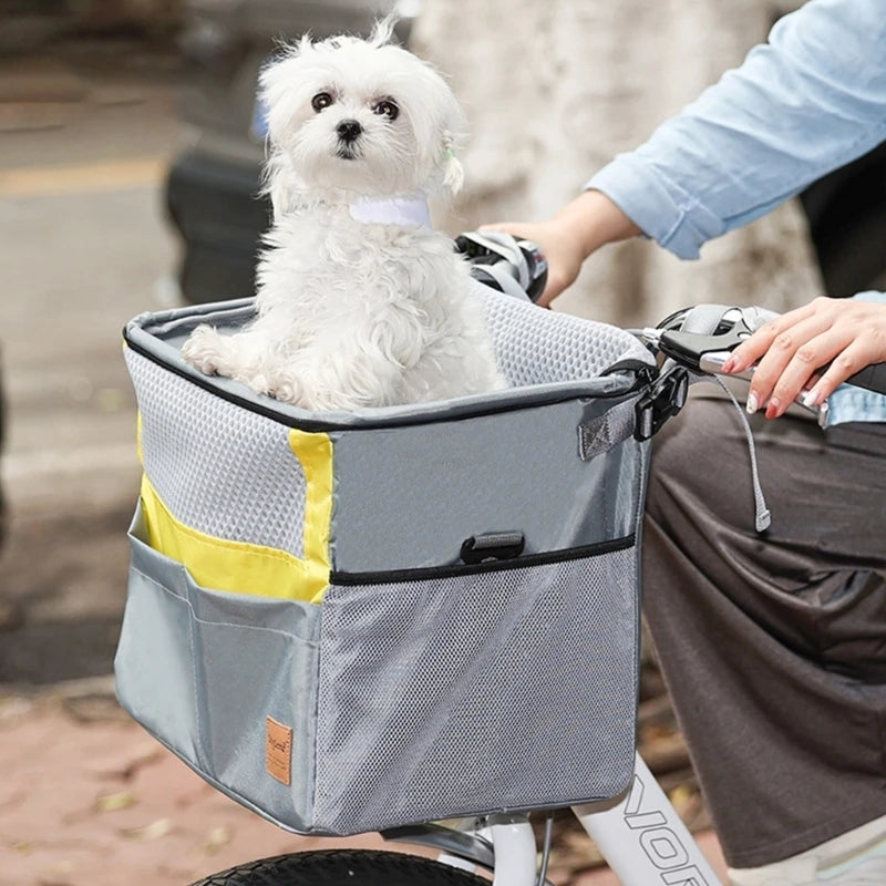 Ultra Deal Now waterproof bicycle basket for dogs with zippered pet carrier
