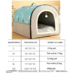 Large Dog House - Waterproof Dog Bed With Removable Cushion & Breathable Shelter