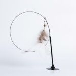 Cat Teaser Stick – Strong Suction Cup Long Rod Elastic Feather Wand