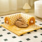 Cat Tunnel Bed - Cozy Indoor Cat Play Tunnel with Washable Cover