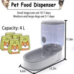 Automatic Pet Feeder - Gravity Dog Feeder With Large Capacity Dispenser