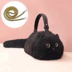 Kitten Handbag – Convertible Crossbody Cat Lover Accessory With Soft Faux Fur