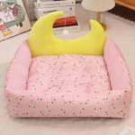 Cool Waterproof Pet Bed - Durable Oxford Cloth Cooling Cat Mattress With Toy Ball