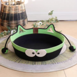 Woven Cat Nest – Durable Summer Pet Bed | Breathable, Lightweight Cat Sleeping Basket